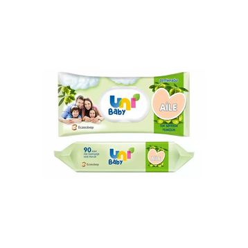 Uni Baby Aile Zeytinyağlı 3x90 270 Yaprak Islak Mendil