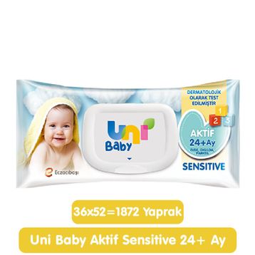 Uni Baby Aktif Sensitive 1872 Yaprak Islak Havlu