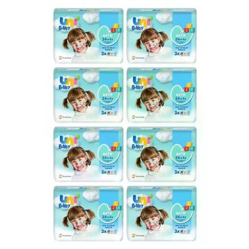 Uni Baby Aktif Sensitive 24x52 Adet Islak Mendil