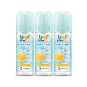 Uni Baby Çiçeksi Kokular 3x150 ml Bebek Kolonyası