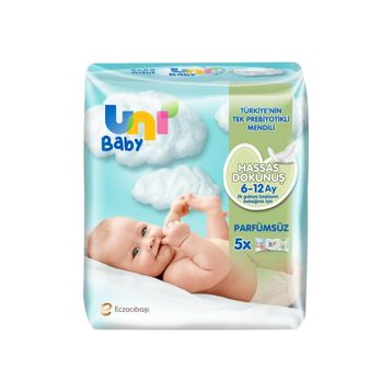 Uni Baby Hassas Dokunuş 5'li Islak Mendil