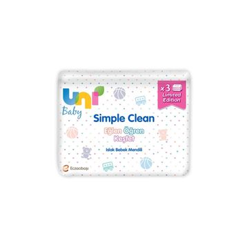 Uni Baby Simple Clean 3x52 Adet Islak Havlu