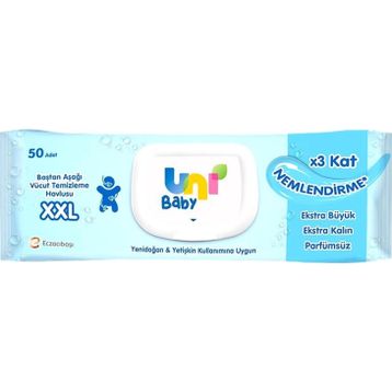 Uni Baby XXL 50 Yaprak Vücut Temizleme Havlusu