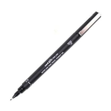 Uni-Ball Akrilik Uçlu Fine Line Pin 0.6 mm Siyah Çizim Kalemi