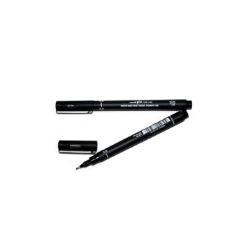 Uni-Ball Akrilik Uçlu Fine Line Pin 0.6 mm Siyah Çizim Kalemi