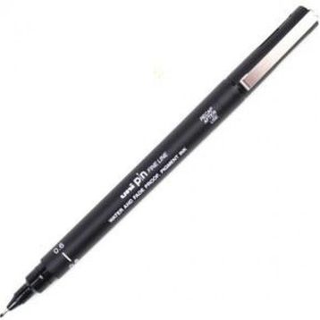 Uni-Ball Akrilik Uçlu Fine Line Pin 0.6 mm Siyah Çizim Kalemi