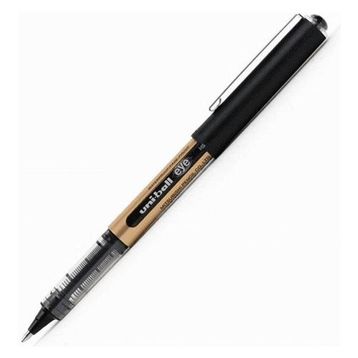 Uni-Ball UB-150 10 Eye Broad Jel Bilye Uç İmza Kalemi 1.0 mm Siyah Roller Kalem