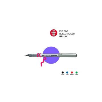 Uni-Ball UB-157 Eye Fine Bilye Uç 0.7 mm Açık Mavi Roller Kalem
