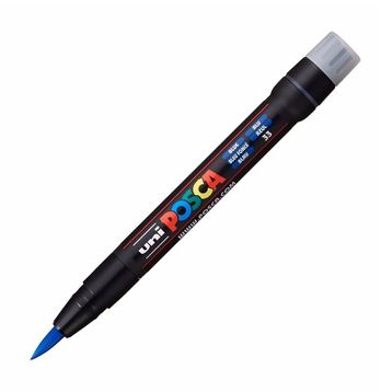 Uni PCF-350 Posca Mavi 0.1-10 mm Fırça Uç Boyama Markörü