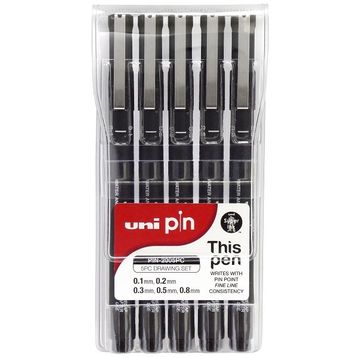 Uni PIN-200/5P 5 Adet Drawing Pen