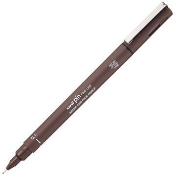 Uni PIN01-200 0.1 Sepya Drawing Pen