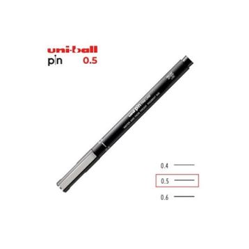 Uni PIN05-200 0.5 Siyah Drawing Pen