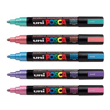 Uni POSCA 1.8 2.5 Su Bazlı Metalik Renkler Poster Markörü