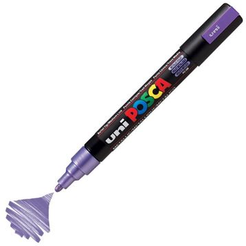 Uni Posca PC-5M Metalik Mor Boyama Markörü