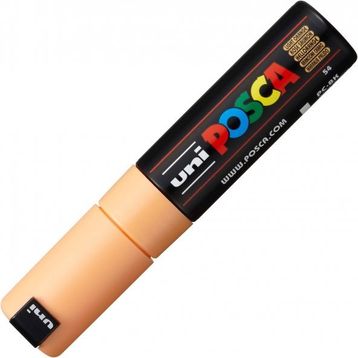 Uni Posca PC-8K 8 mm Açık Turuncu Kesik Uç Boyama Markörü