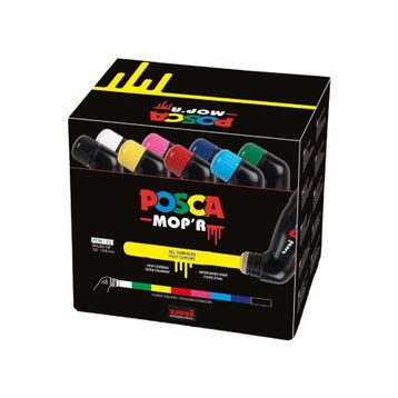 Uni POSCA PCM-22 MOP'R 8 Adet Ana Renkler Markör Kalem
