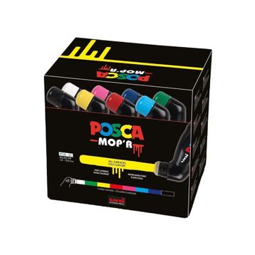 Uni POSCA PCM-22 MOP'R 8 Adet Ana Renkler Markör Kalem