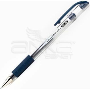 Uni Signo Needle 0.38 mm Mavi Siyah İğne Uçlu Jel Kalem