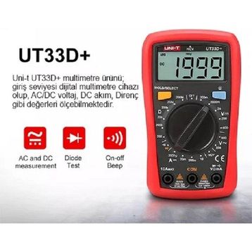 Uni-T UT33D+ Dijital Ölçü Aleti Multimetre