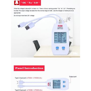 Uni-T UT658A Serisi USB Güç Ölçer