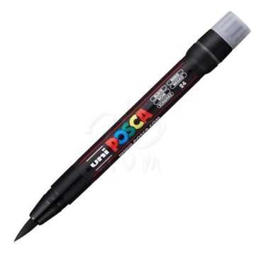 Uni Uni Posca Pcf-350 Boyama Markeri 1-10 MmFırça Uç Siyah Renk