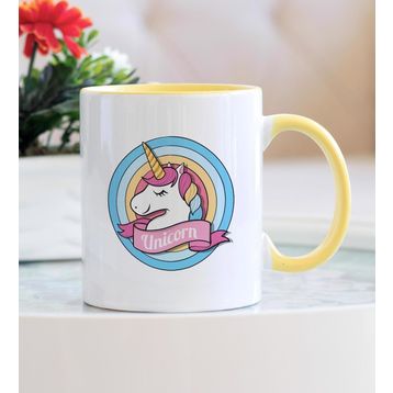 Unicorn Sarı Kupa Bardak