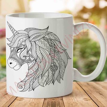 Unicorn Trace Baskılı Kupa Bardak