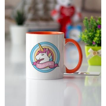Unicorn Turuncu Kupa Bardak