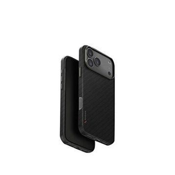 Uniq iPhone 17 Pro Max Keva Edge Slim Aramid Magsafe Siyah Uyumlu Telefon Kılıfı