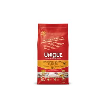 Unique Derma Hairball Control 1.5 kg Deri ve Tüy Sağlığı Kedi Maması