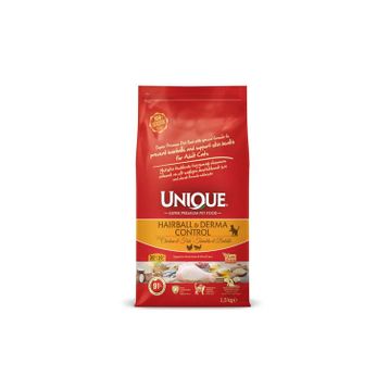 Unique Derma Hairball Control 1.5 kg Deri ve Tüy Sağlığı Kedi Maması