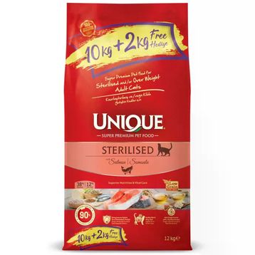 Unique Somonlu 12 kg Kısırlaştırılmış Yetişkin Kuru Kedi Maması