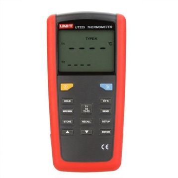 Unit UT325 Çift Girişli Profesyonel Termometre