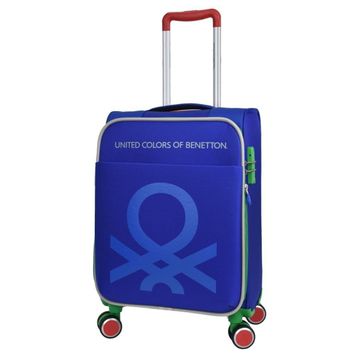 United Colors of Benetton BNT2200 Kumaş Saks Mavi Kabin Boy Valiz