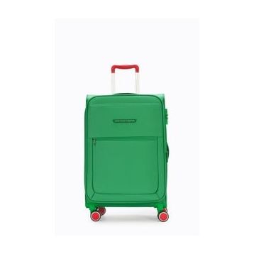 United Colors of Benetton BNT2800 Yeşil Orta Boy Kumaş Valiz
