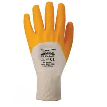 Universal Sarı C-15 No 10 Nitril İş Eldiveni