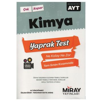 Üniversiteye Hazırlık AYT Kimya Yaprak Testler-Miray Yayınları