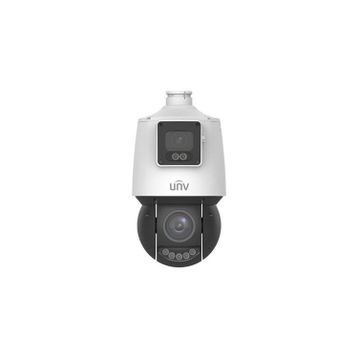 Uniview IPC94144SFW-X25-F40C 2x4MP IP 4.8-120 mm Mot Lens 4 mm Sabit Lens Ses Alarm Güvenlik Kamerası
