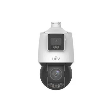 Uniview IPC94144SFW-X25-F40C 2x4MP IP 4.8-120 mm Mot Lens 4 mm Sabit Lens Ses Alarm Güvenlik Kamerası