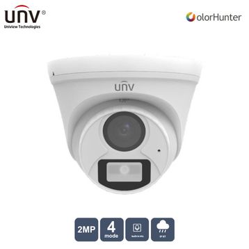 Uniview UAC-T112-AF28-W 2 MP 2.8 mm Colorhunter 20 mt IP67 AHD Dahili Ses Dome Kamera