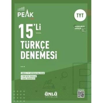 Ünlü Yayınlar Best Peak 15'li TYT Türkçe Branş Denemesi