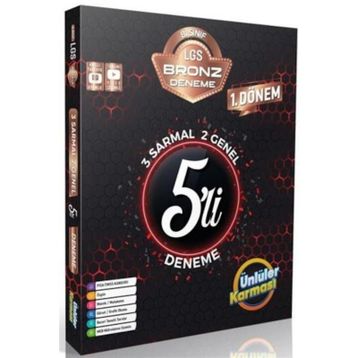 Ünlüler Karması Yayınları - 8. Sınıf LGS Bronz 5'li Sarmal Deneme