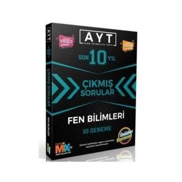 Ünlüler Yayınları Ayt Fen Bilimleri Son 10 Yıl Çıkmış Sorular 10 Deneme