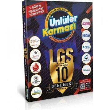 Ünlüler Yayınları Karması - 1. Dönem Tüm Dersler 10 Deneme