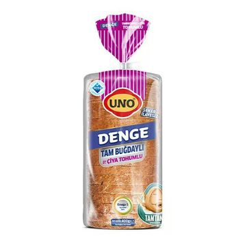 Uno 400 gr Denge Tam Buğday ve Çiya Tohumlu Ekmek