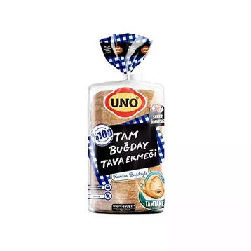 Uno 450 gr Tam Buğdaylı Kavılcalı Tava Ekmeği