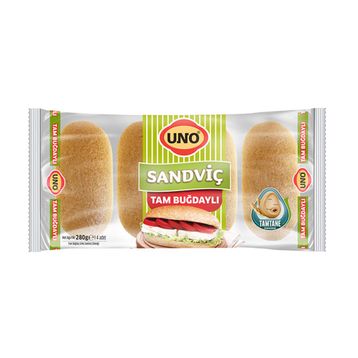 Uno 70 gr 14'lü Tam Buğday Sandiviç Ekmeği