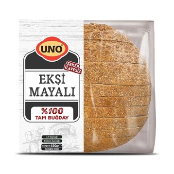 Uno Ekşi Mayalı Tam Buğday 450 gr Ekmek