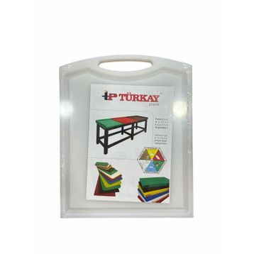 Ünsal Showroom Türkay Polietilen Tutmalı Beyaz 26,5x32,5x1 cm Kesme Tahtası