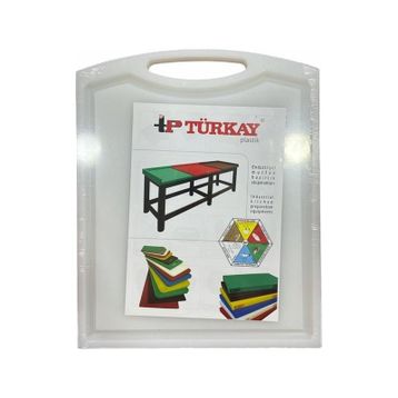 Ünsal Showroom Türkay Polietilen Tutmalı Beyaz 26,5x32,5x1 cm Kesme Tahtası